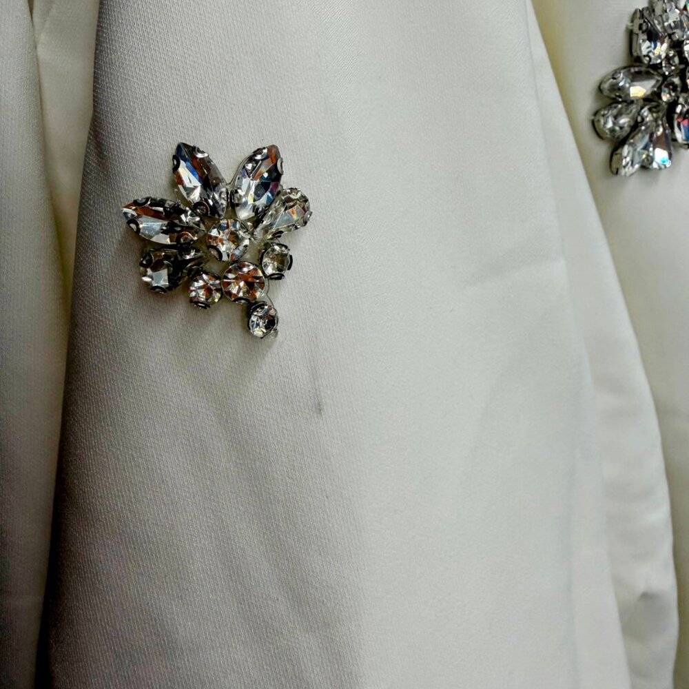 Embellished Blazer Dress Rhinestone - Picture 3 of 3